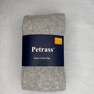 PETRASS NEW Tights Girls 5-6 Years Gray Textured Height up to 45" Stretch Comfy